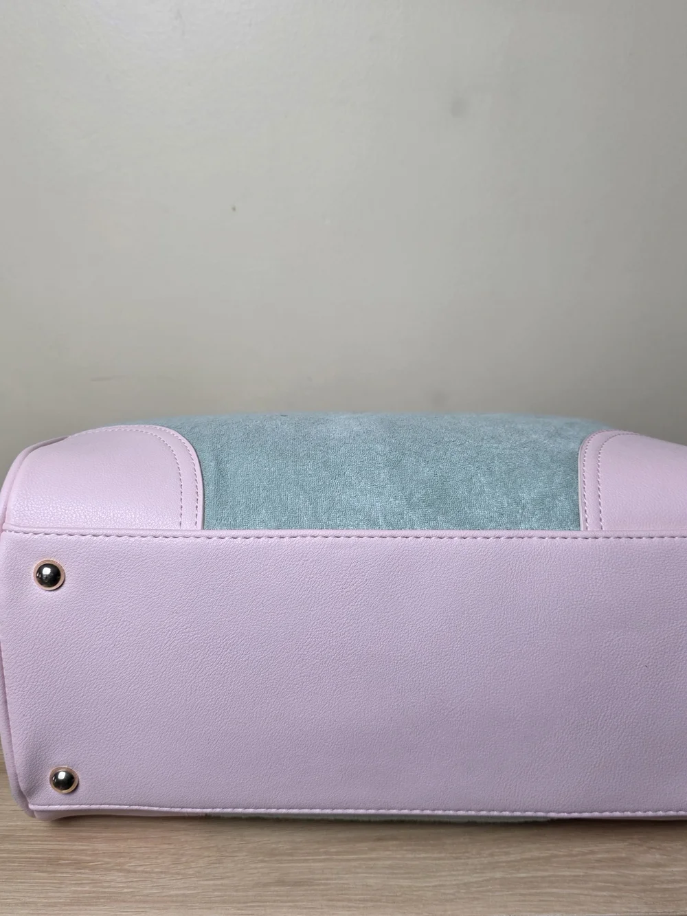 Juicy Couture Sugar Rush Tote Frosry Green and Pink Tote with Ice Cream Charm